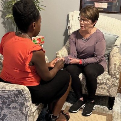 Judi Noble and Client Judi Noble Coaching Session